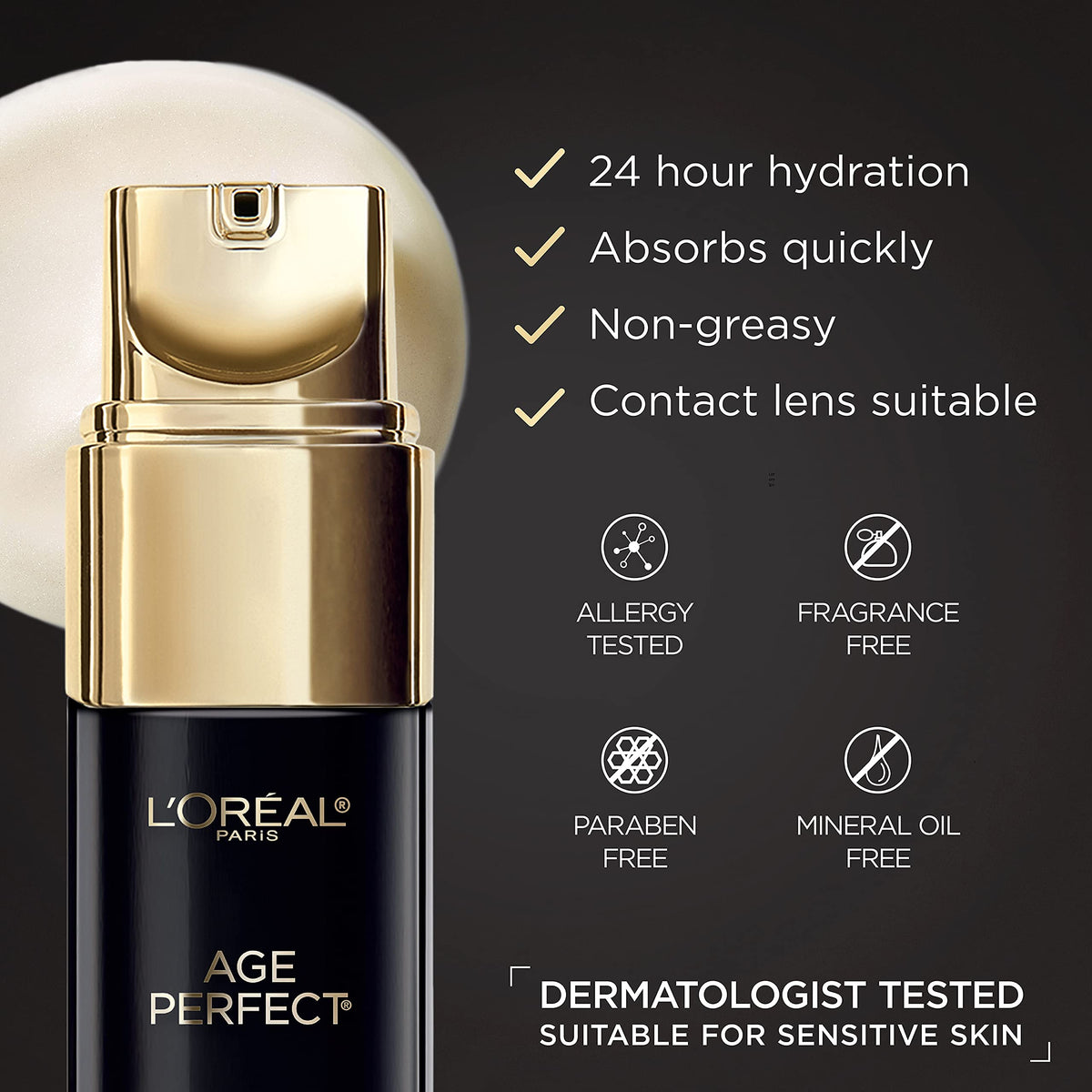 L'Oreal Paris Age Perfect Cell Renewal Anti-Aging Eye Cream, For Dark Circles & Puffiness 0.5 Fl oz L'Oreal Paris