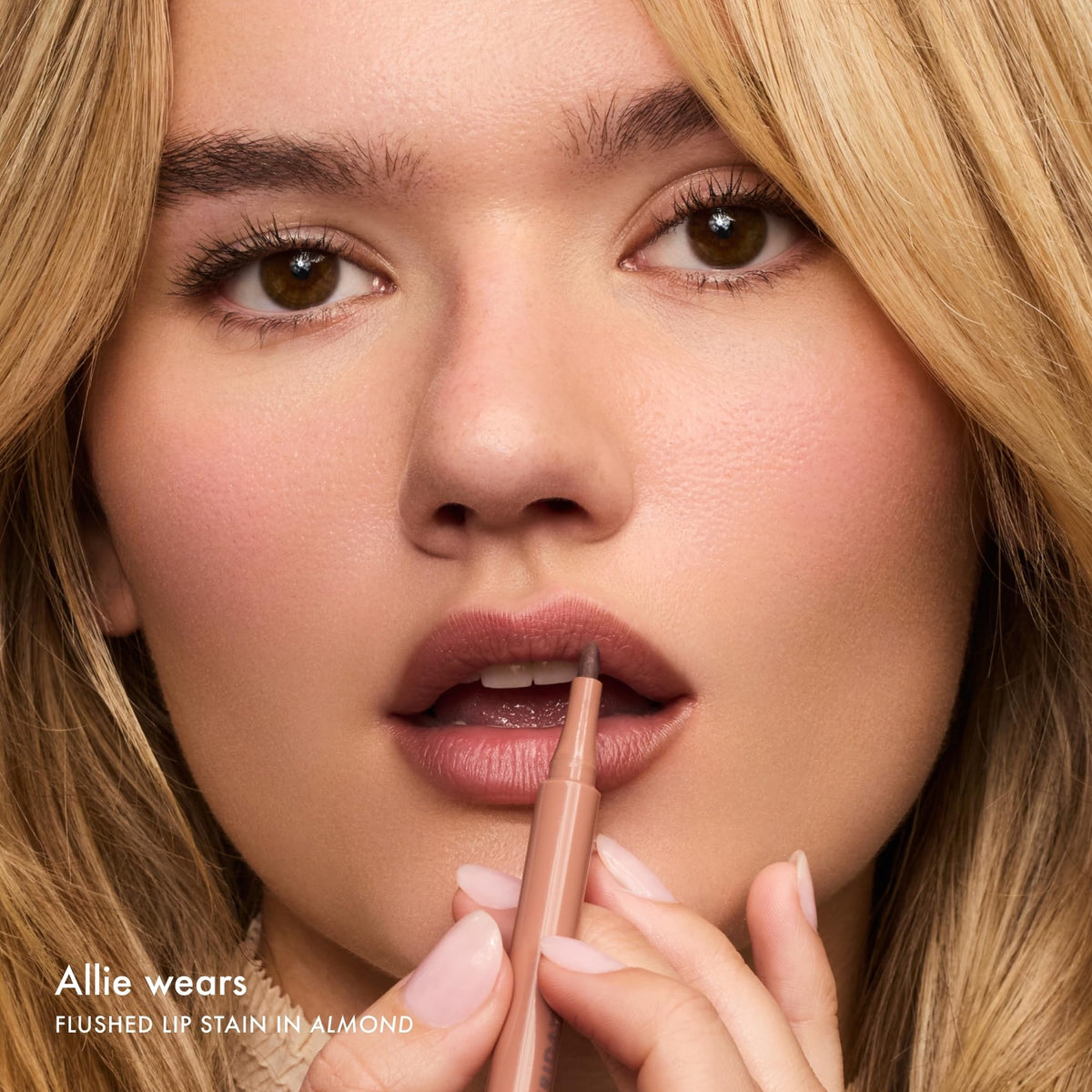 Summer Fridays Flushed Lip Stain Liner, 12hr Wear & Transfer-Proof, Almond Summer Fridays