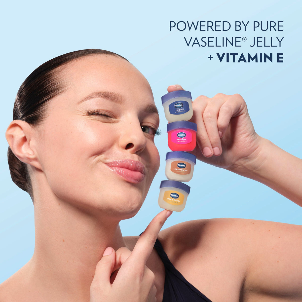 Vaseline Lip Therapy Original Mini Lip Balm, Hydrating Dry Lips 0.5oz 2ct Vaseline