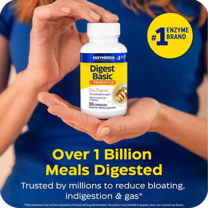 Enzymedica Digest Basic + Probiotics - 90 Caps Gsupps Australia