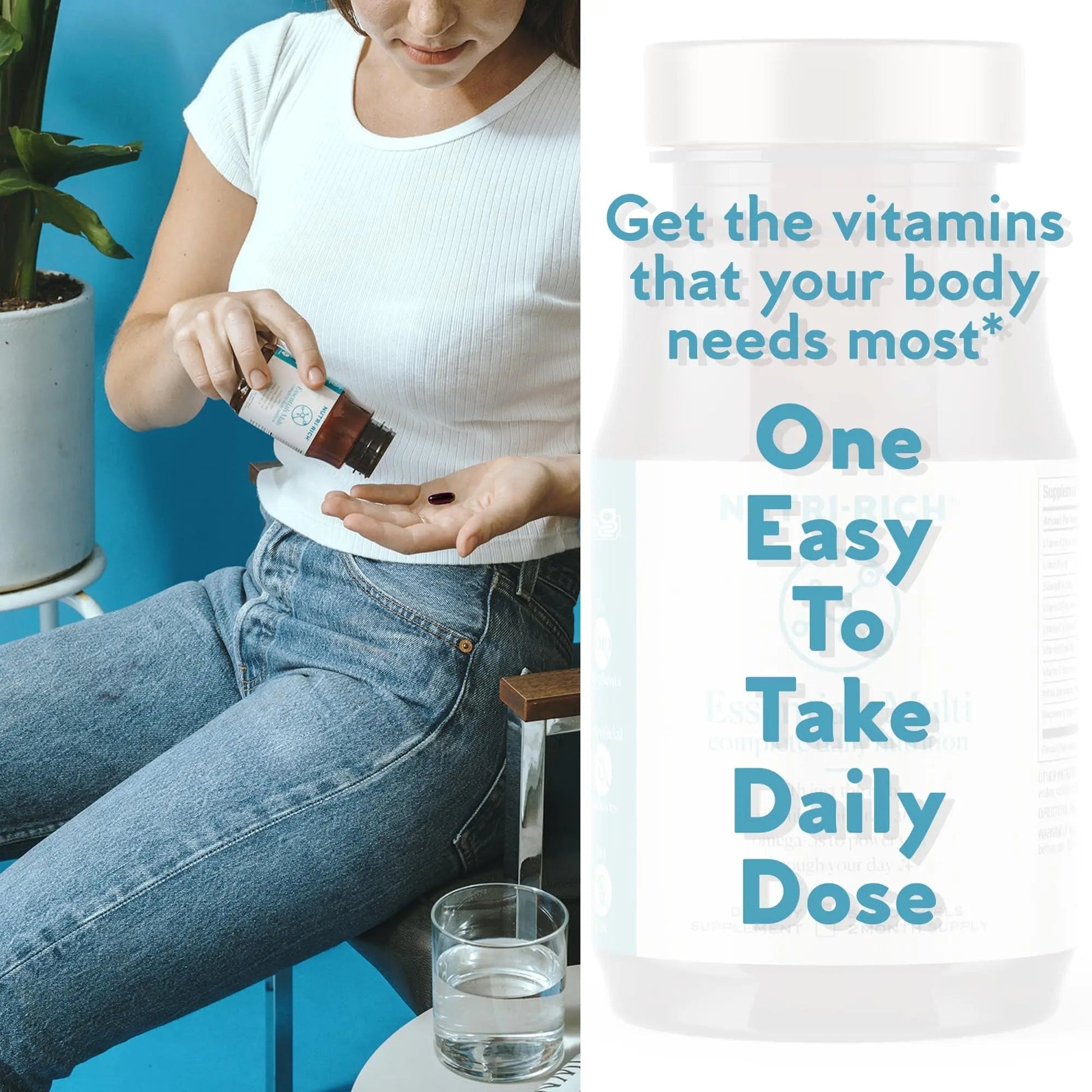Nutri-Rich Essentials Multi | Multivitamin Supplement with Fish Oil Omega-3 for Men and Women, Supports Energy, Immune Health Nutri-Rich buy australia supplements