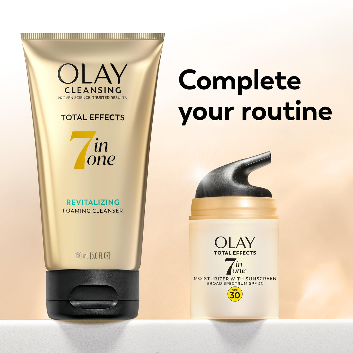 Olay Facial Moisturizing Lotion SPF 30 Total Effects for Dry Skin, 7 Benefits including Minimize Pores, Anti-Aging, 1.7 oz Olay