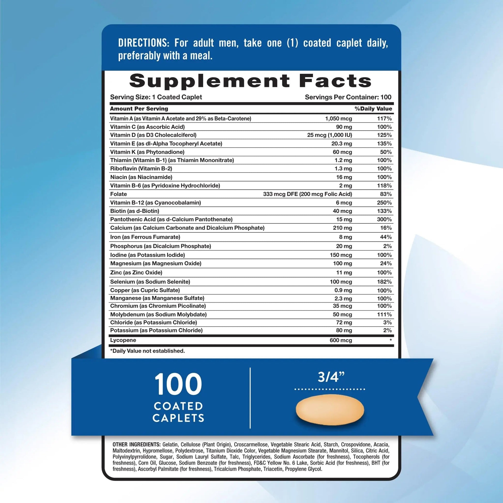 Nature's Truth Multivitamin for Men | with Iron, Vitamins A, C, D & E | 100 Caplets | Non-GMO & Gluten Free for Adults Nature's Truth buy australia supplements