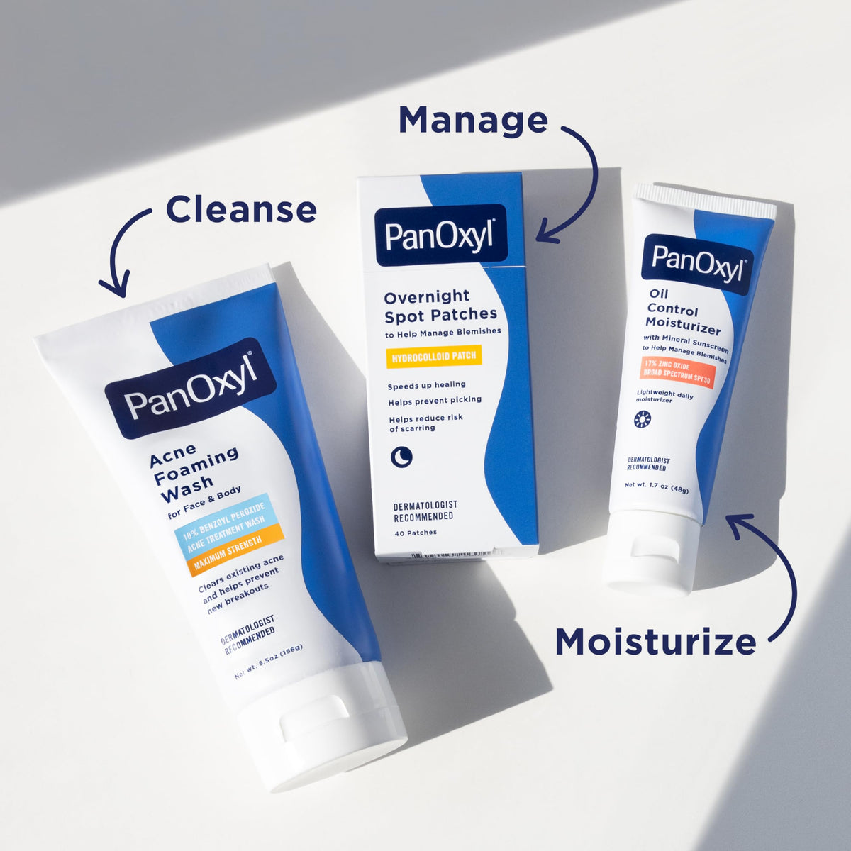 PanOxyl 10% Benzoyl Peroxide Acne Foaming Wash, Maximum Strength, Daily Acne-Fighting Face and Body Cleanser, Face Wash to Clear, Treat and Prevent Acne Pimples and Stubborn Breakouts, 5.5 Oz Tube PanOxyl