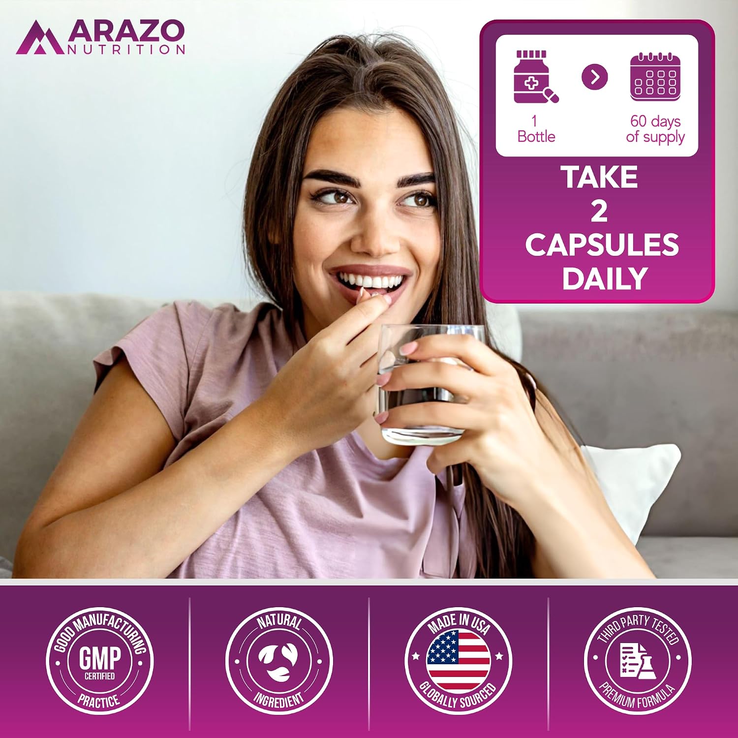Arazo Nutrition Red Yeast Rice Extract 1200 MG Per Serving – Citrinin Free Supplement – Vegetarian 120 Capsules Gsupps Australia