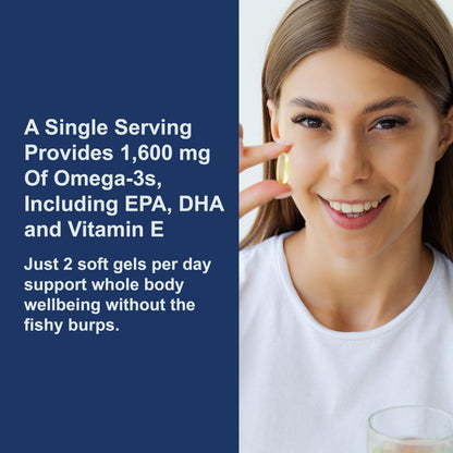 Carlson - Elite Omega-3 Gems, 1600 mg Omega-3 Fatty Acids Including EPA and DHA, Norwegian, Wild-Caught Fish Oil Supplement, Sustainably Sourced Omega Carlson