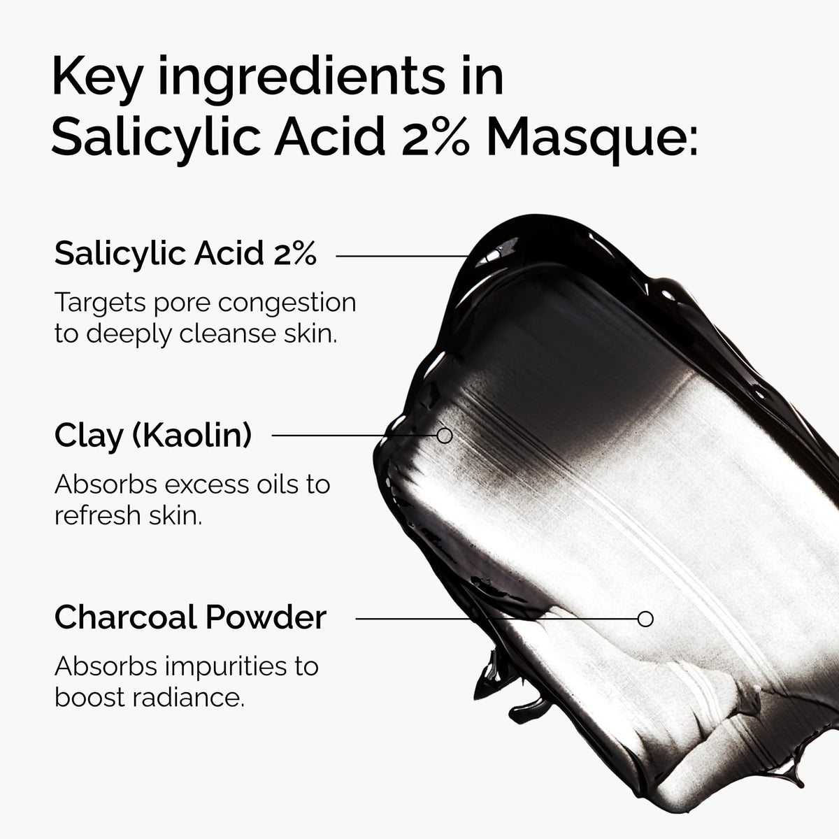 The Ordinary Salicylic Acid 2% Masque, Clarifying Charcoal & Clay Mask for Blemish-Prone Skin, 1.7 Fl Oz The Ordinary