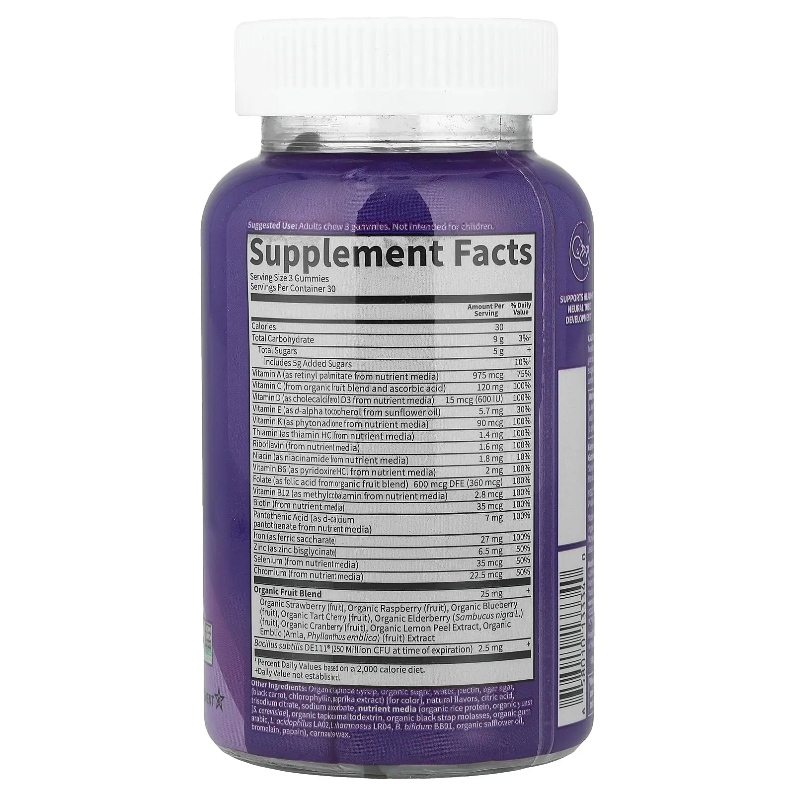 Essential Prenatal Gummy Vitamins for Women with Iron: Folate, Biotin, D3 & B12 + Probiotics for Digestion, Vitamin Code Multivitamin Garden of Life buy australia supplements