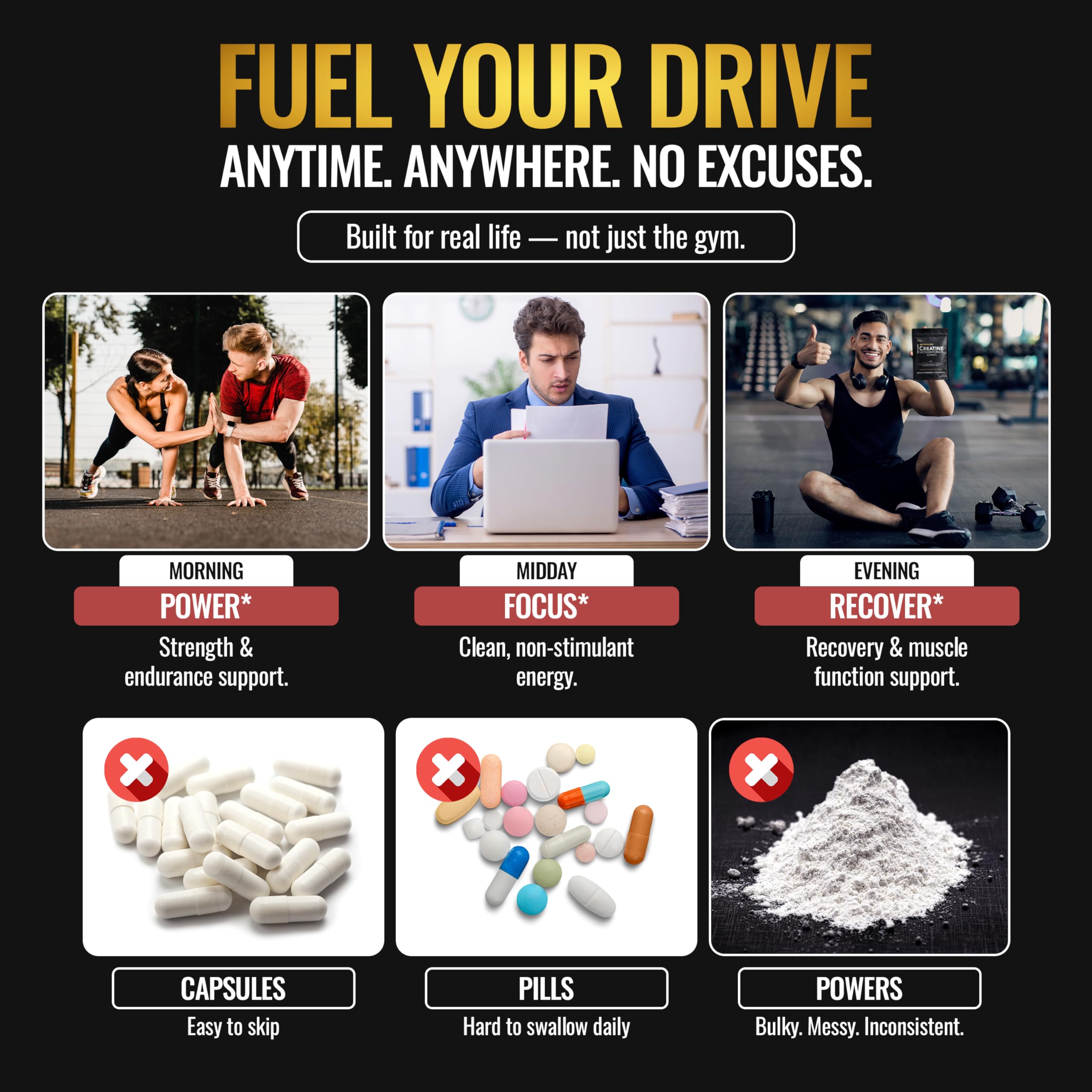 Creatine Monohydrate Gummies for Men & Women - Sugar Free & Vegan Advanced Formula W/L-Taurine + Vitamin B12 - for Muscle Strength, Muscles Builder, Recovery, DLNIA buy australia supplements