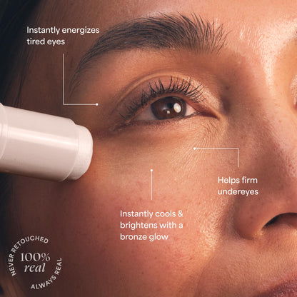 TULA Skin Care Bronzy Duo - Americano Spresso Energizing Eye Balm 0.35 oz + Maple Glaze Plumping Lip Treatment 0.28 oz, 2-Piece Kit TULA