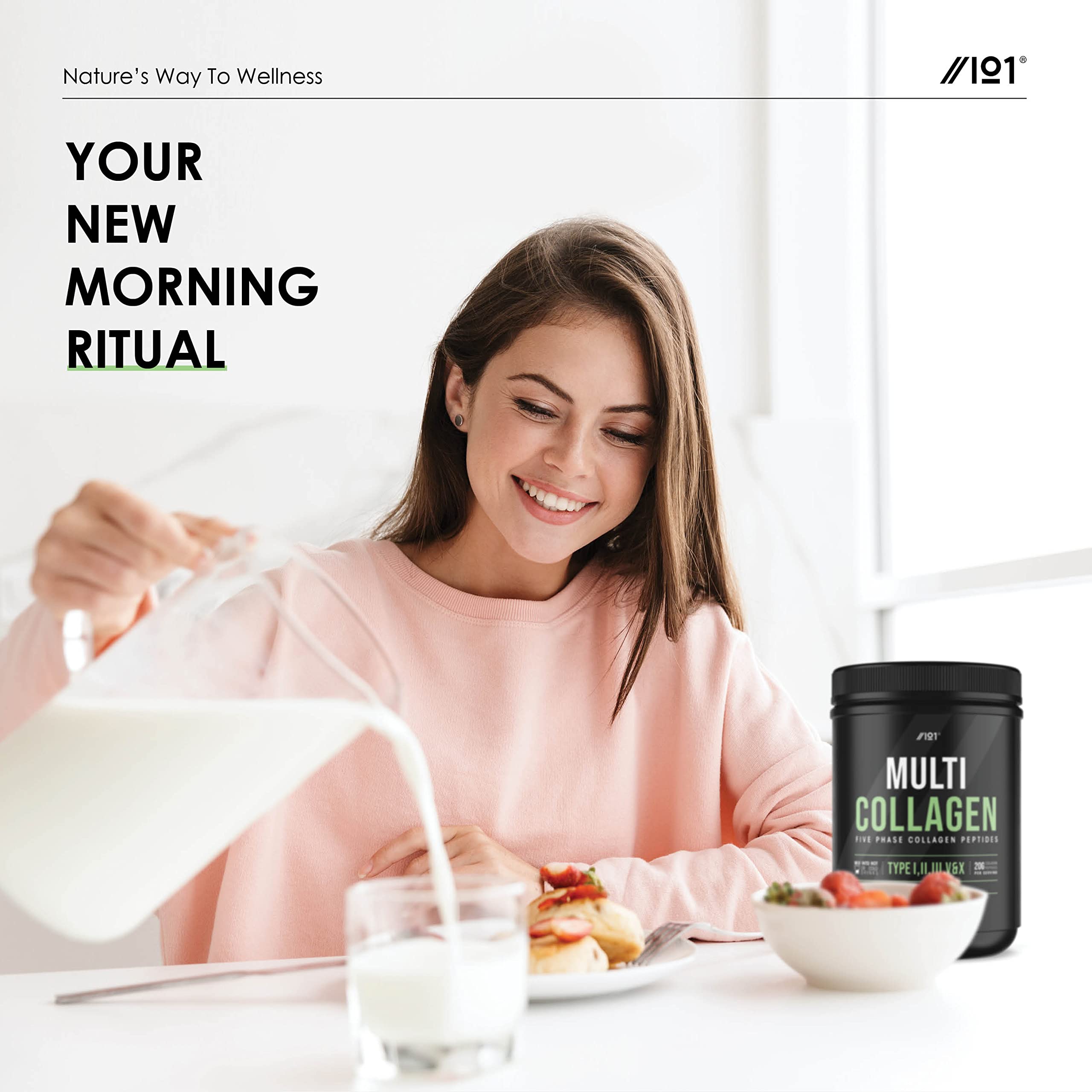 Multi Collagen Protein Powder (400g) - Types I, II, III, V & X - Hydrolyzed Grass Fed Bovine, Wild Caught Fish ALPHA01 buy australia supplements