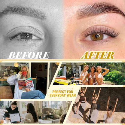 Short Lash Clusters Natural Cluster Eyelash Extensions 8-10-12MM Clear Band Cluster Lashes Extensions Wispy Individual Lashes CC-Curly Eyelash Clusters Pestañas Postizas Naturales 144Pcs DIY Lashes Mavphnee