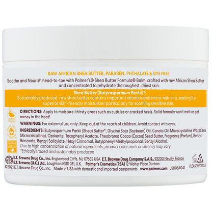 Palmer's Raw African Shea Body Butter, Dry Skin Moisturizer (7.25 Oz) Palmer's