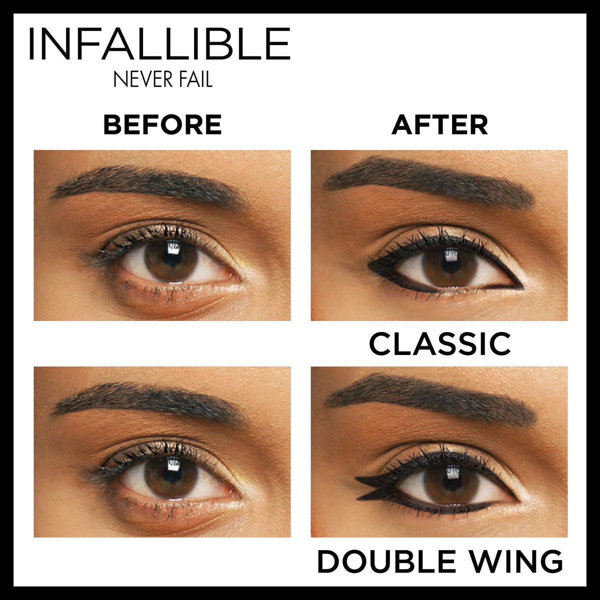 L'Oreal Paris Makeup Infallible Never Fail Original Mechanical Pencil Eyeliner with Built in Sharpener, Black, 0.008 oz., 1 Count L'Oreal Paris
