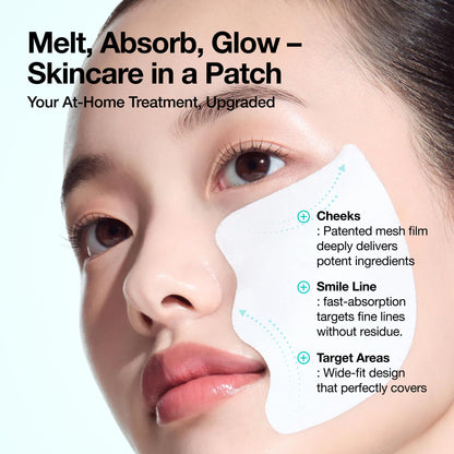 ANUA Salmon DNA PDRN Collagen Melting Patch for Glass skin, 2 Pairs x 4ea ANUA
