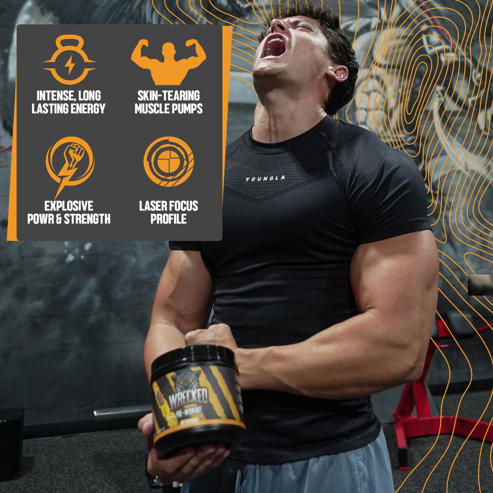 Huge Supplements Wrecked Pre-Workout, 30G+ Ingredients Per Serving to Boost Energy Huge Supplements buy australia supplements