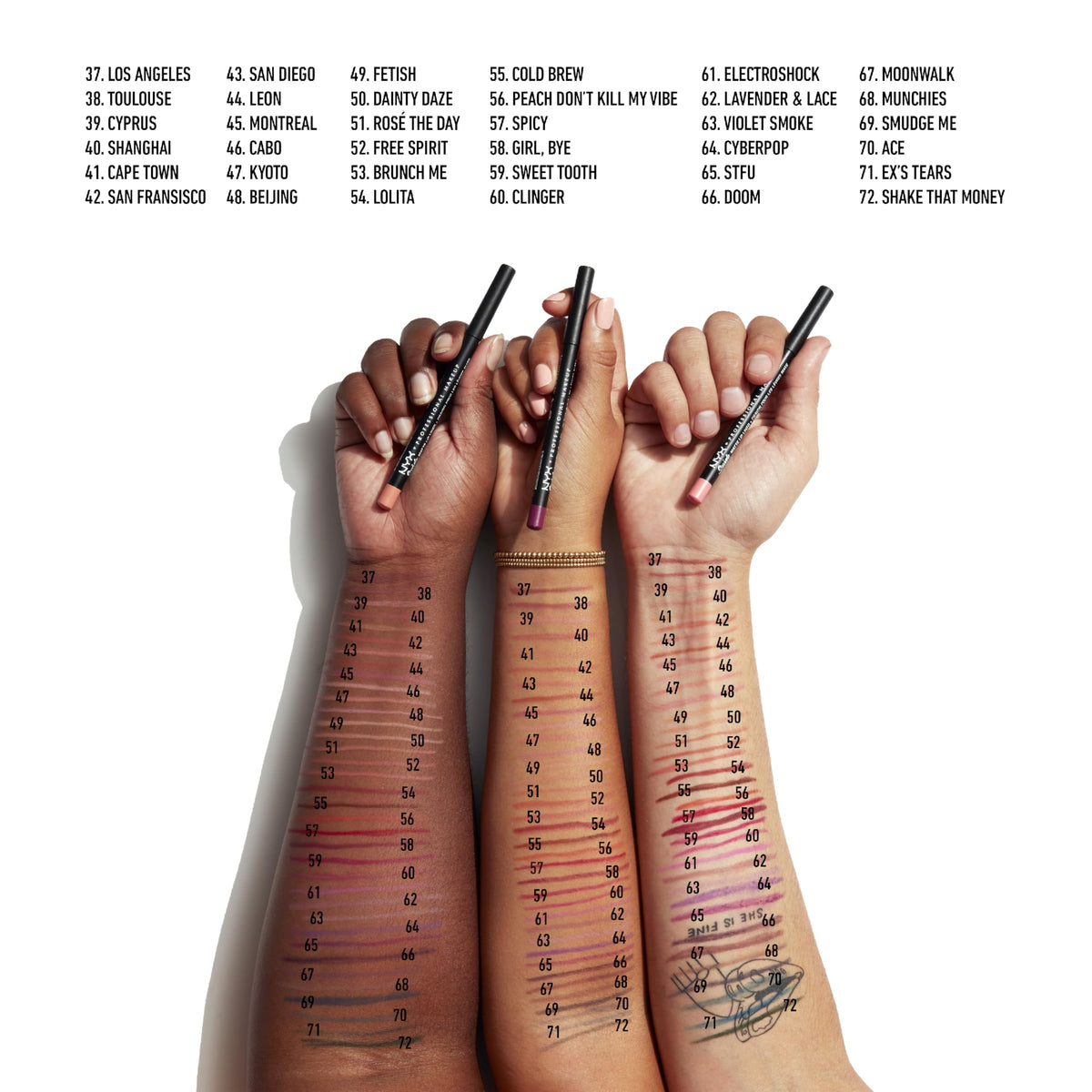 NYX PROFESSIONAL MAKEUP Suede Matte Lip Liner, Velvety-Smooth, Long-Lasting Formula For A Defined Lip Makeup Look - Cold Brew (Brown) NYX PROFESSIONAL MAKEUP
