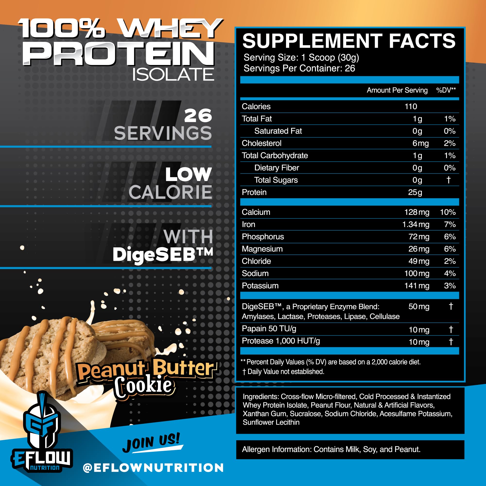 eFlow Nutrition 100% Whey Protein Isolate - Lactose-Free Digestive Enzymes Added eFlow Nutrition buy australia supplements