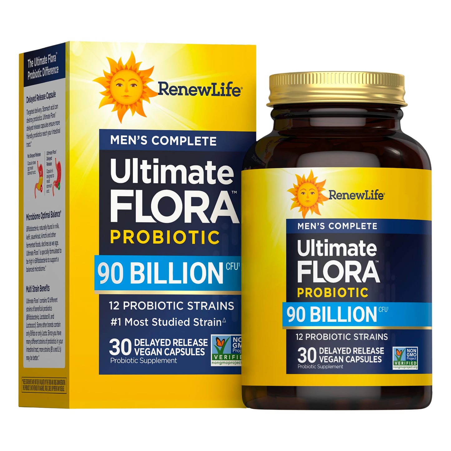 Renew Life Extra Care Digestive Probiotic Capsules, 50 Billion CFU Guaranteed, Daily Supplement Supports Immune, Digestive, Respiratory Health(1), L. Rhamnosus GG, Dairy, Soy and Gluten-Free, 90 Count | 90 Vegetarian Capsules | Supports Digestive, Immune Gsupps Australia