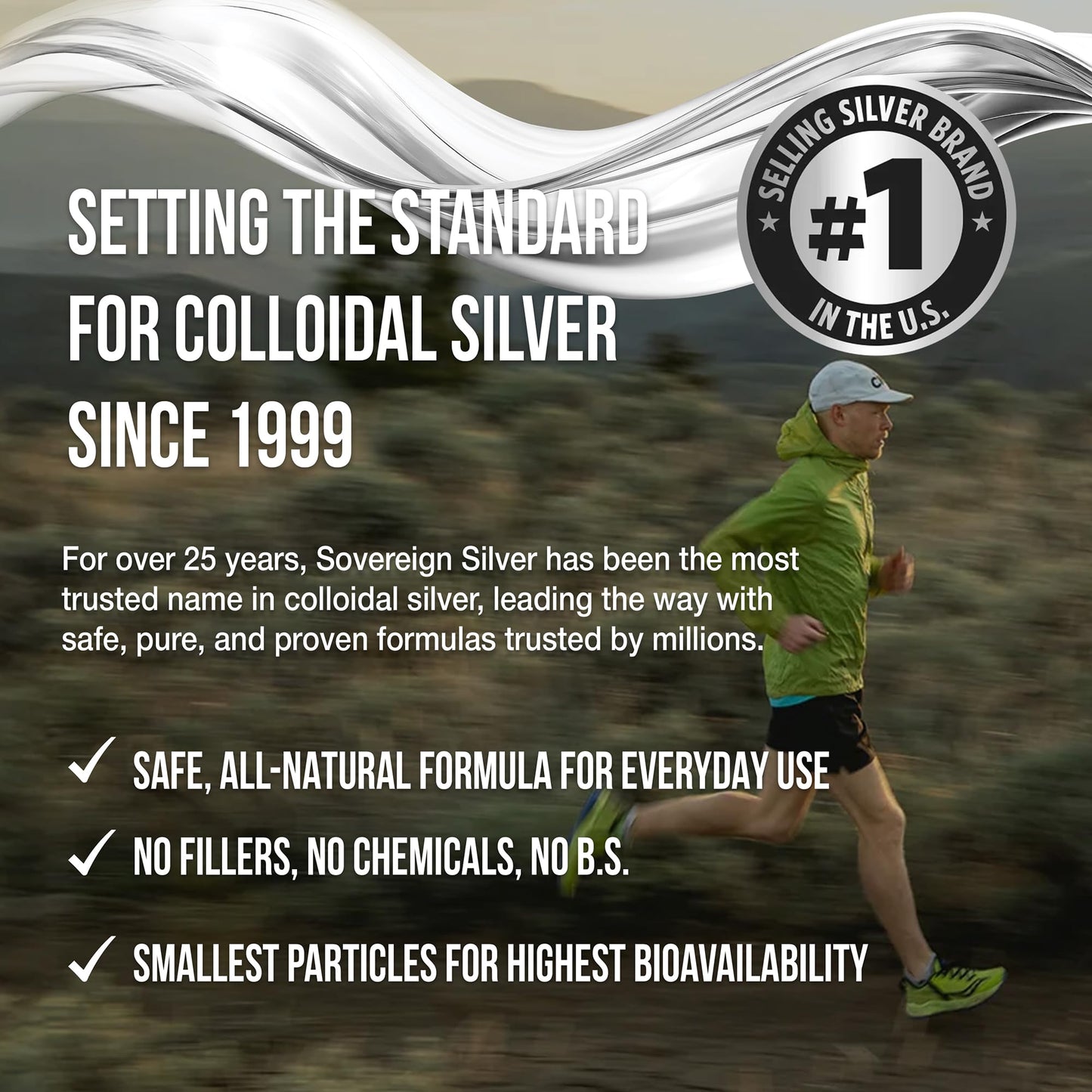 Sovereign Silver Immune Support - Colloidal Silver, Bio-Active Silver Hydrosol, 10 ppm, Liquid Dropper, 4 Fl Oz, (118 mL) Sovereign Silver
