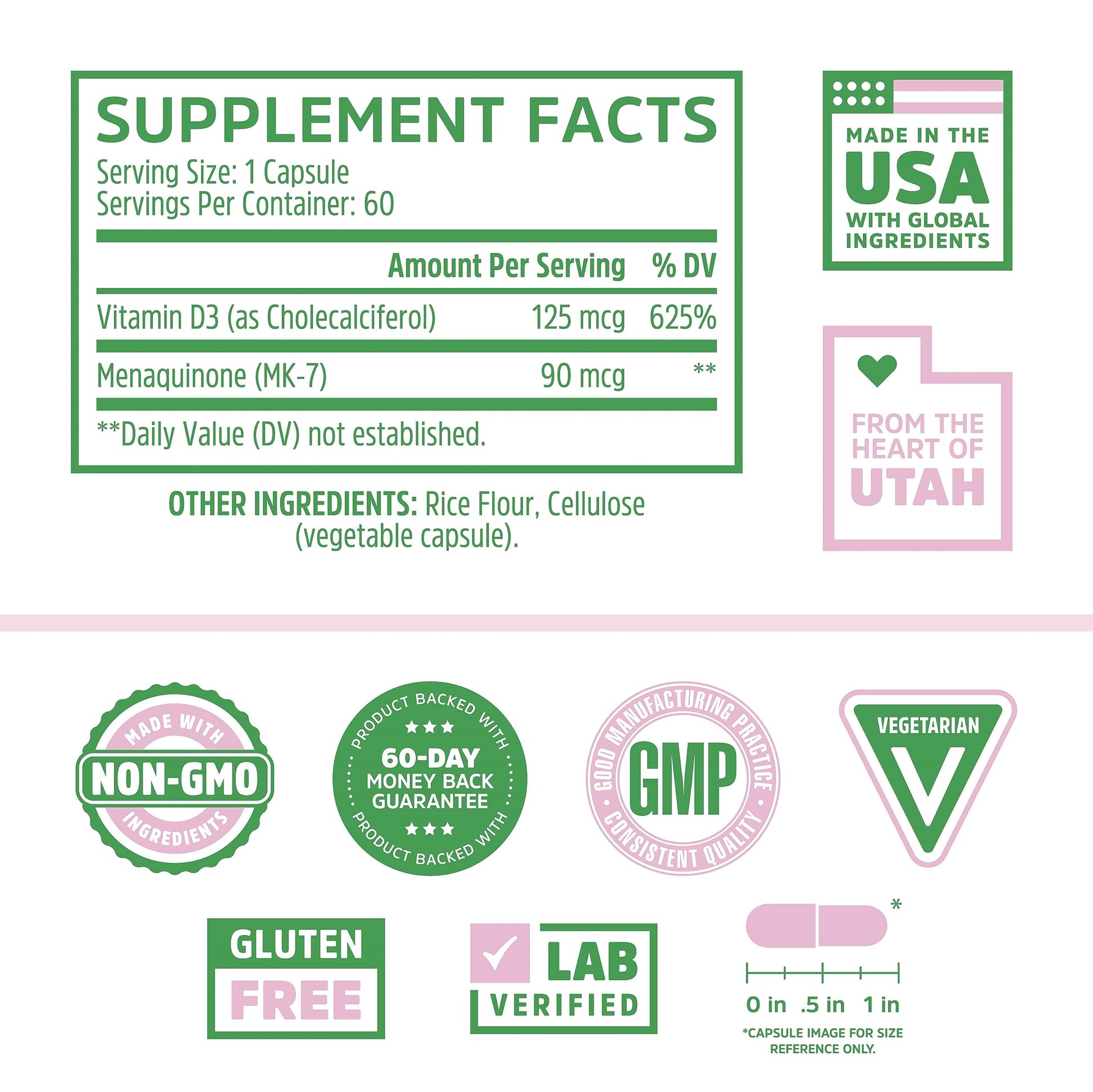 Zhou Nutrition Vitamin D3 K2, Bone and Heart Health Formula 5000 IU Vitamin D3 & 90 mcg Zhou Nutrition buy australia supplements
