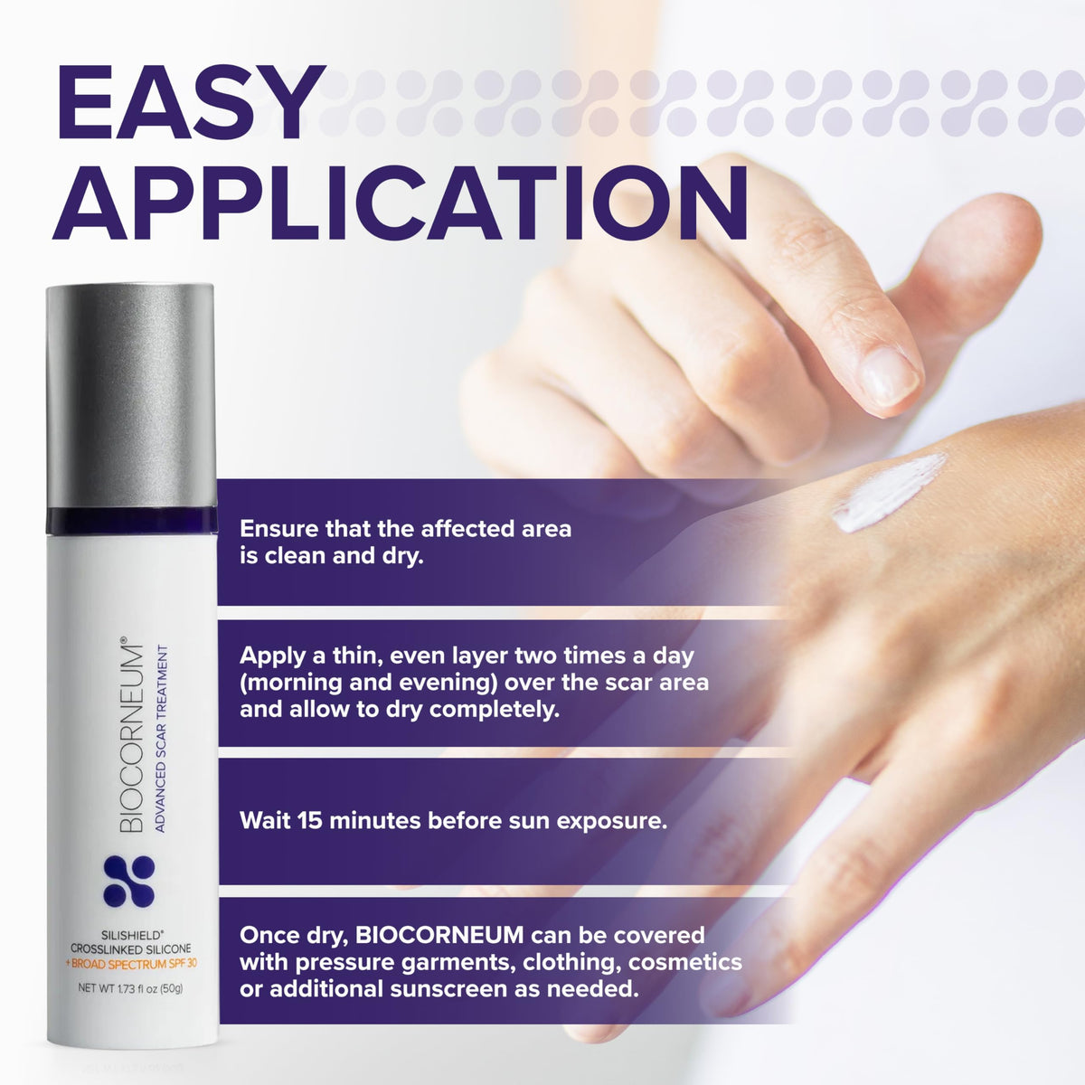 Biocorneum Silicone Scar Gel with SPF 30, Fast-Drying Scar Cream, 10g BIOCORNEUM