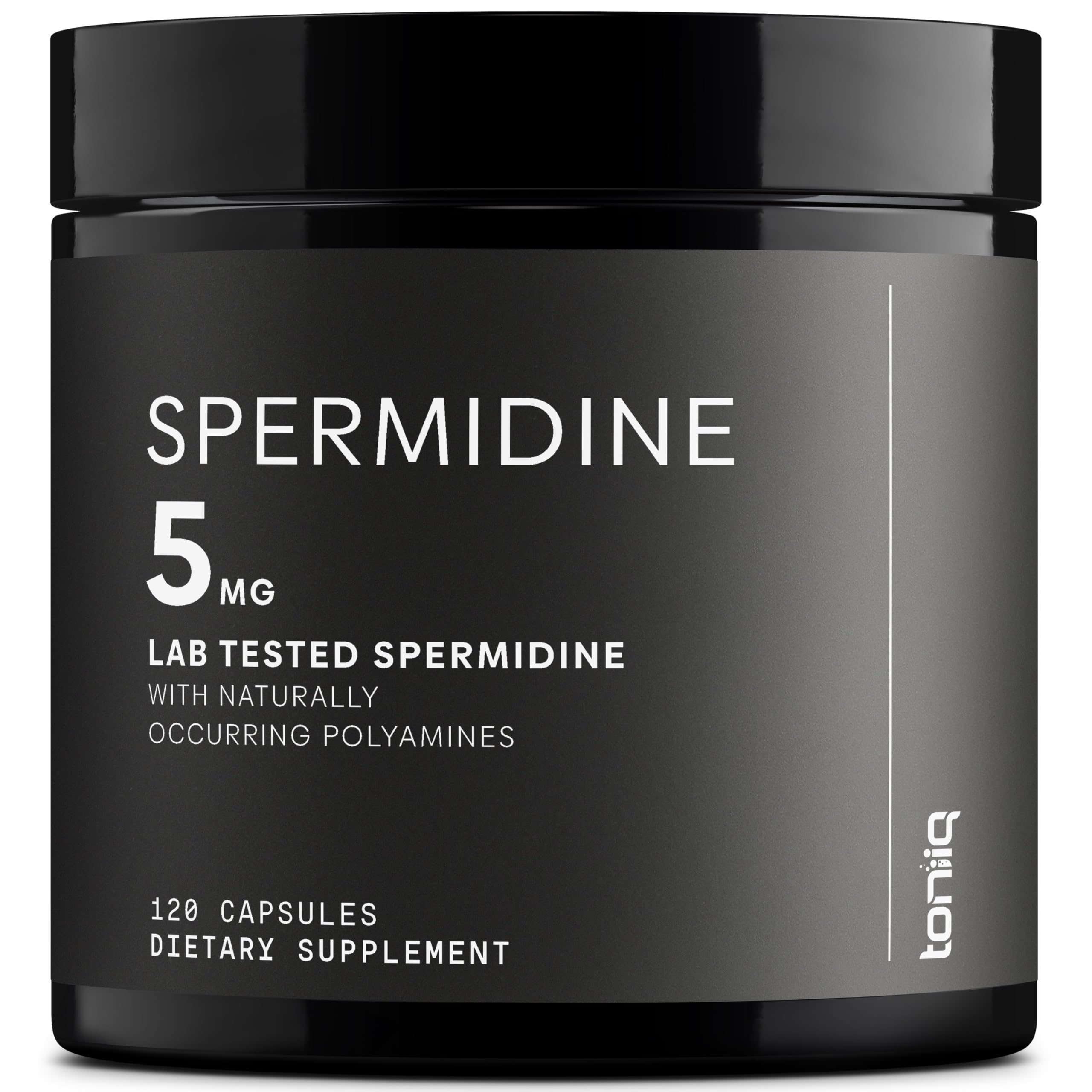 Toniiq Ultra Concentrated 500mg Spermidine Supplements for Men and Women - Non-Synthetic Spermidine Standardized to No Less Than 1% - 5mg per Serving Rice Germ Extract Toniiq buy australia supplements