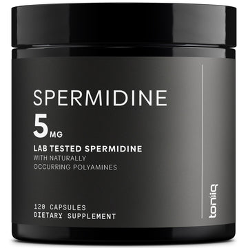 Toniiq Ultra Concentrated 500mg Spermidine Supplements for Men and Women - Non-Synthetic Spermidine Standardized to No Less Than 1% - 5mg per Serving Rice Germ Extract Toniiq buy australia supplements