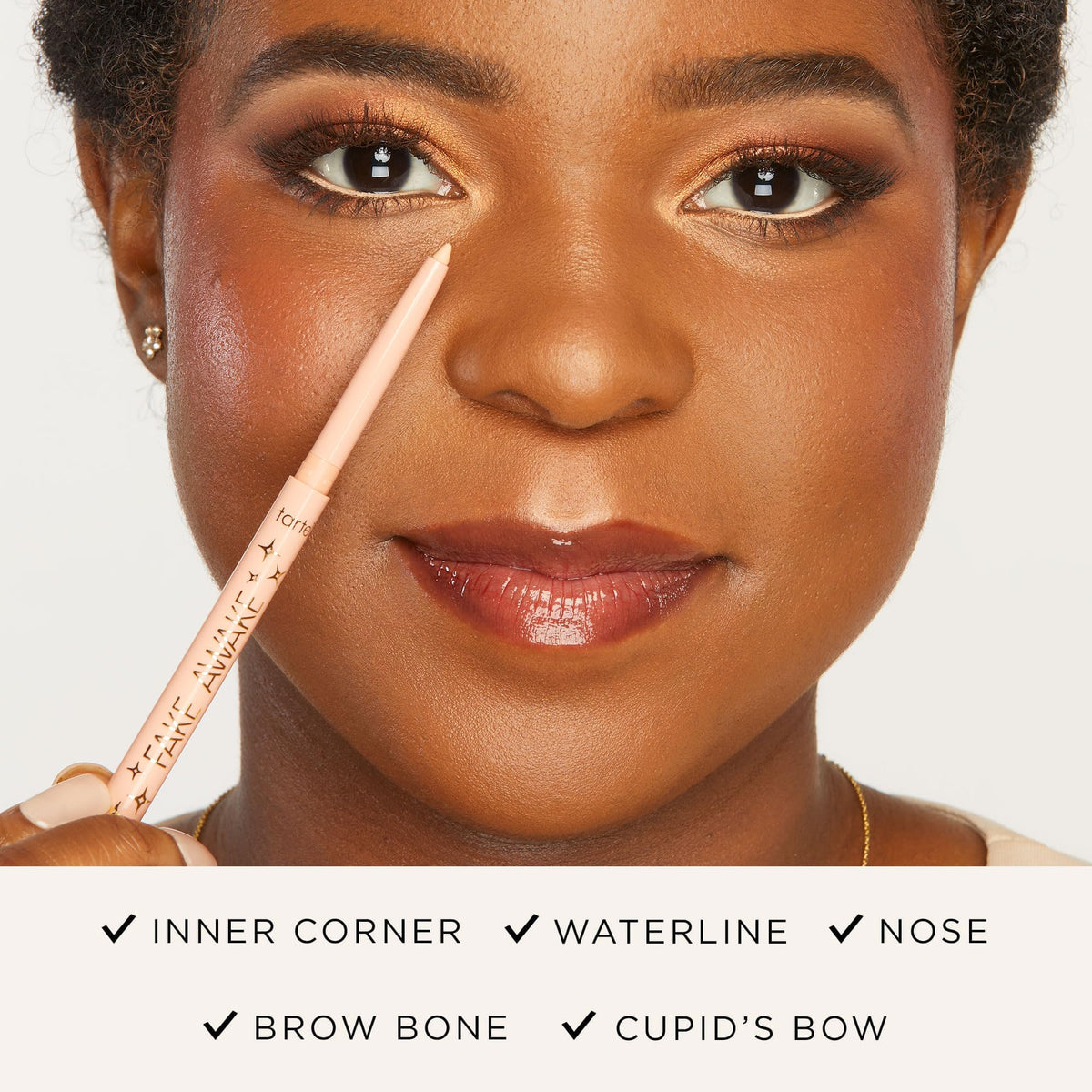 tarte fake awake eye highlight – Highlighter Pencil for Eyes & Brows, Longwear, Vegan & Cruelty-Free, full size, nude Tarte