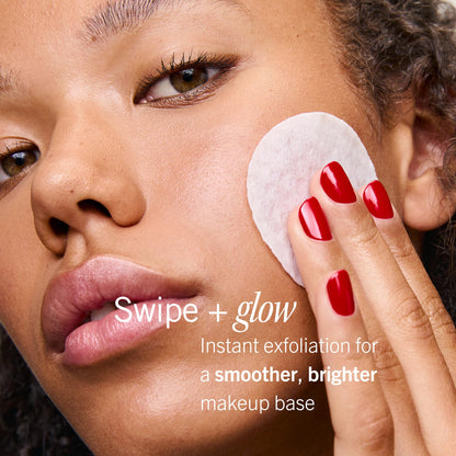 First Aid Beauty - Facial Radiance Pads with Glycolic & Lactic Acids, Daily Exfoliating Pads with AHA, Visibly Smaller Pores, Help Tone & Brighten Skin, One-Step Makeup Prep, Compostable, 60ct First Aid Beauty