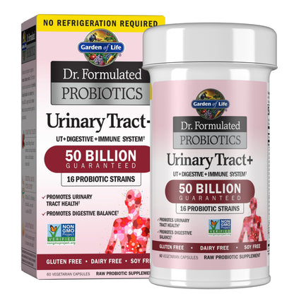 Garden of Life Dr. Formulated Probiotics Urinary Tract+ - 50 Billion CFU - Supports Digestive, Immune & Urinary Tract Health Garden of Life