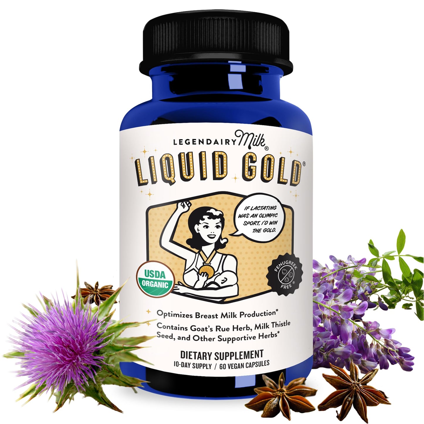 Legendairy Milk Liquid Gold Lactation Support | Lactation Supplement with Organic Goats Rue, Milk Thistle, Shatavari, Fennel, Alfalfa & Anise Legendairy Milk