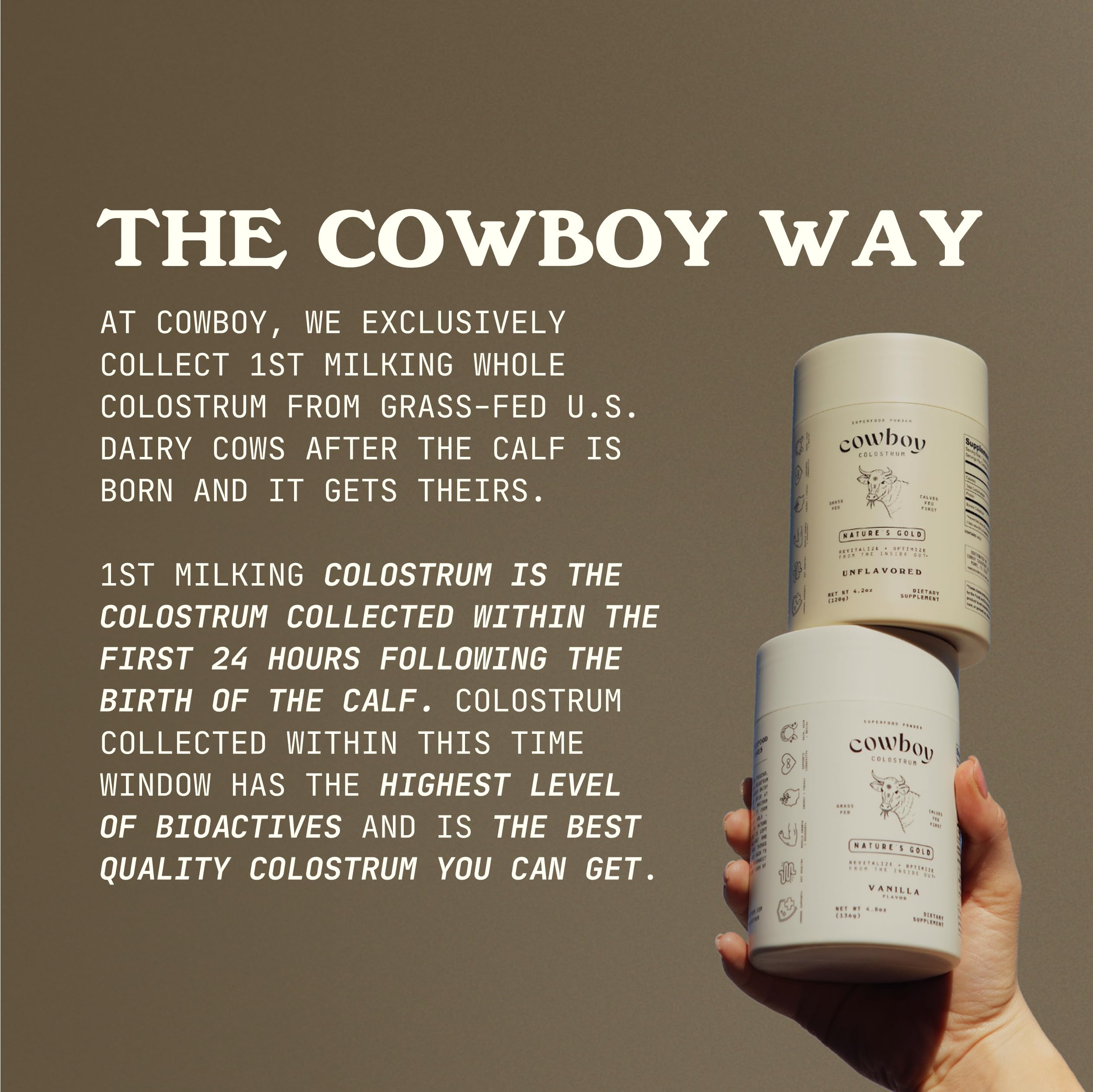 COWBOY COLOSTRUM Powder Travel Packs - Bovine Colostrum Powder - First Day Milking Whole Colostrum - Grass Fed Colostrum Supplement for Gut Health, Immunity, Skin & Hair (Unflavored, 30 Servings) COWBOY COLOSTRUM buy australia supplements