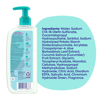 Clean & Clear Morning Burst Hydrating Facial Cleanser with BHA, 8 fl oz Clean & Clear