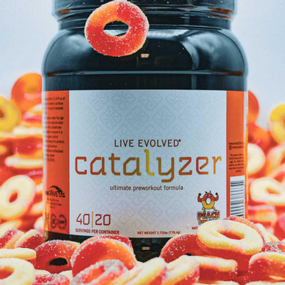 Live Evolved Catalyzer Preworkout for Men and Women – Advanced Pre Workout Powder for Energy, Strength, Stamina – 17-Ingredient Blend Preworkout with Creatine