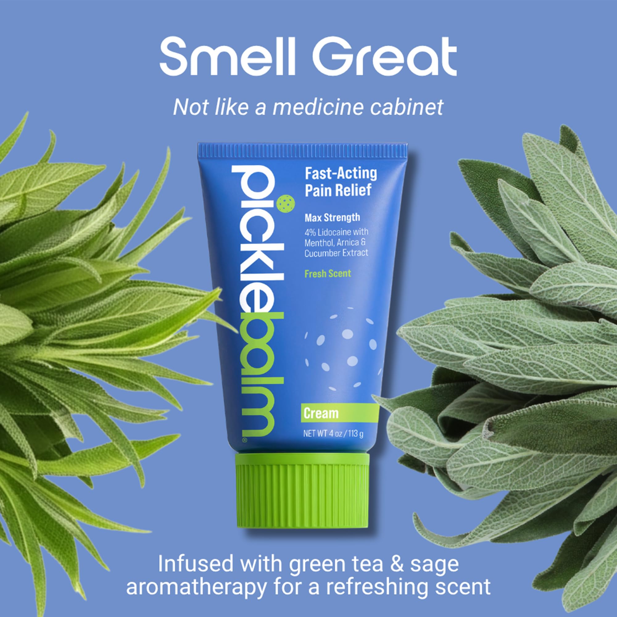 PickleBalm Pickleball Post-Game Muscle Pain Relief Cream with 4% Lidocaine, Arnica, Menthol, Cucumber Seed Extract for Shoulders, Knees, Wrists, and More, 4oz Cream PickleBalm buy australia supplements