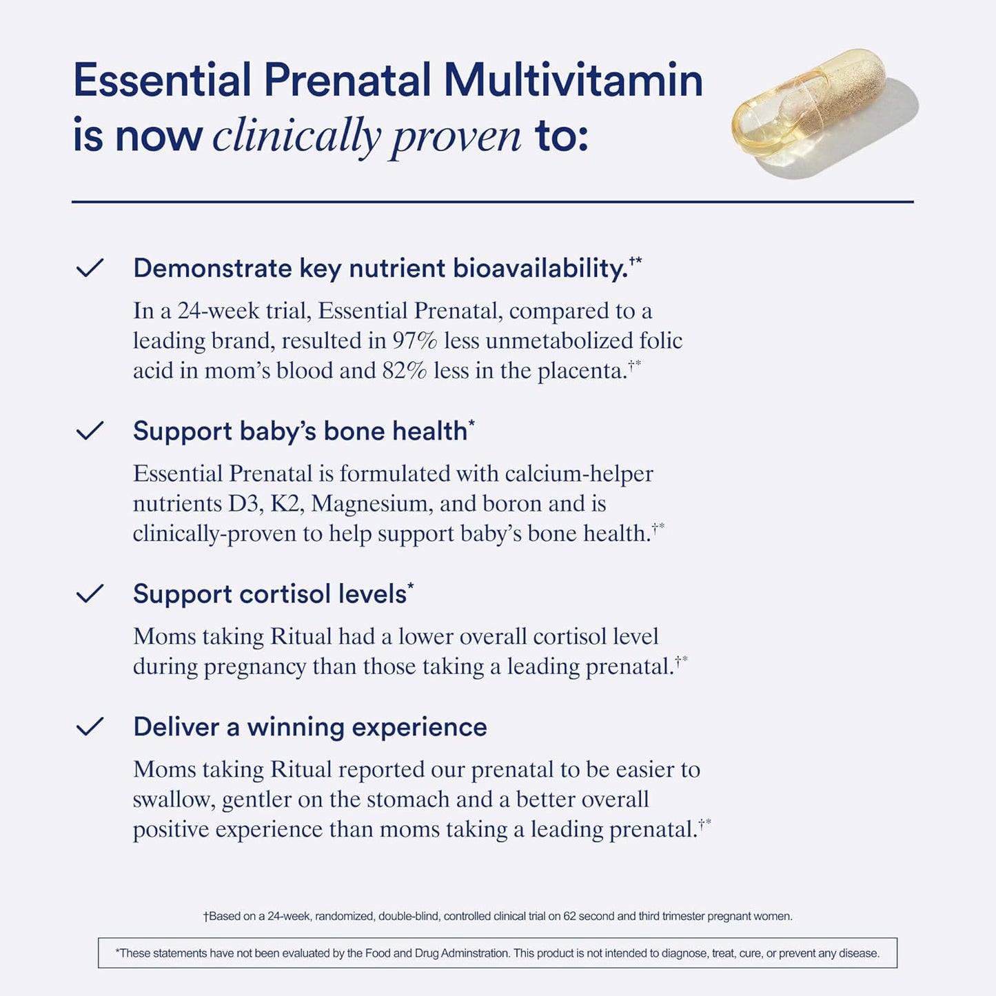 Ritual Mom-to-Baby Set with Prenatal Vitamins and Natal Choline Supplements, Supports Pregnancy, Baby's Cognitive Function, Fetal Brain Development, 30 Day Supply