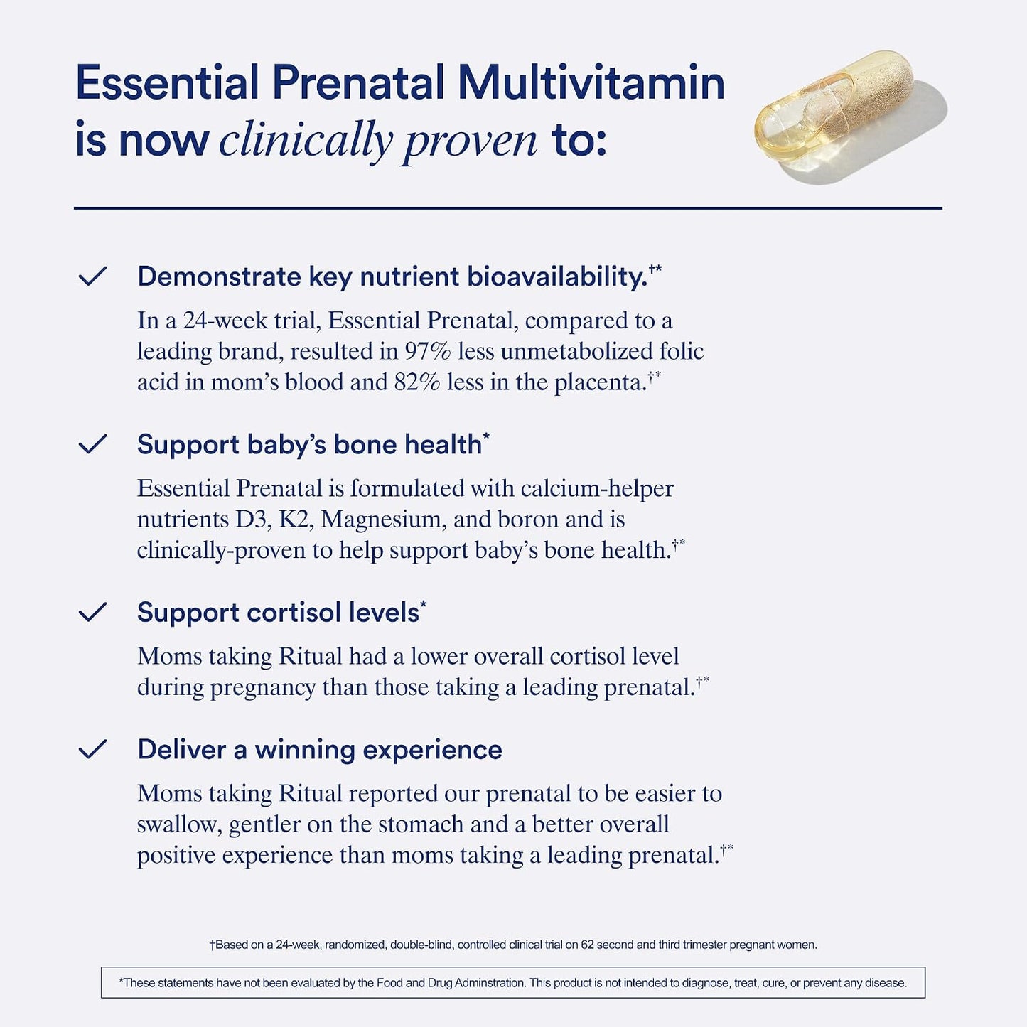 Ritual Prenatal Multivitamin and Probiotics for Women - Key Vitamins to Support Mom and Baby - Natalbiotic for Microbiome, Digestive, Vaginal Health - Folate, Choline - Vegan - 30 Servings
