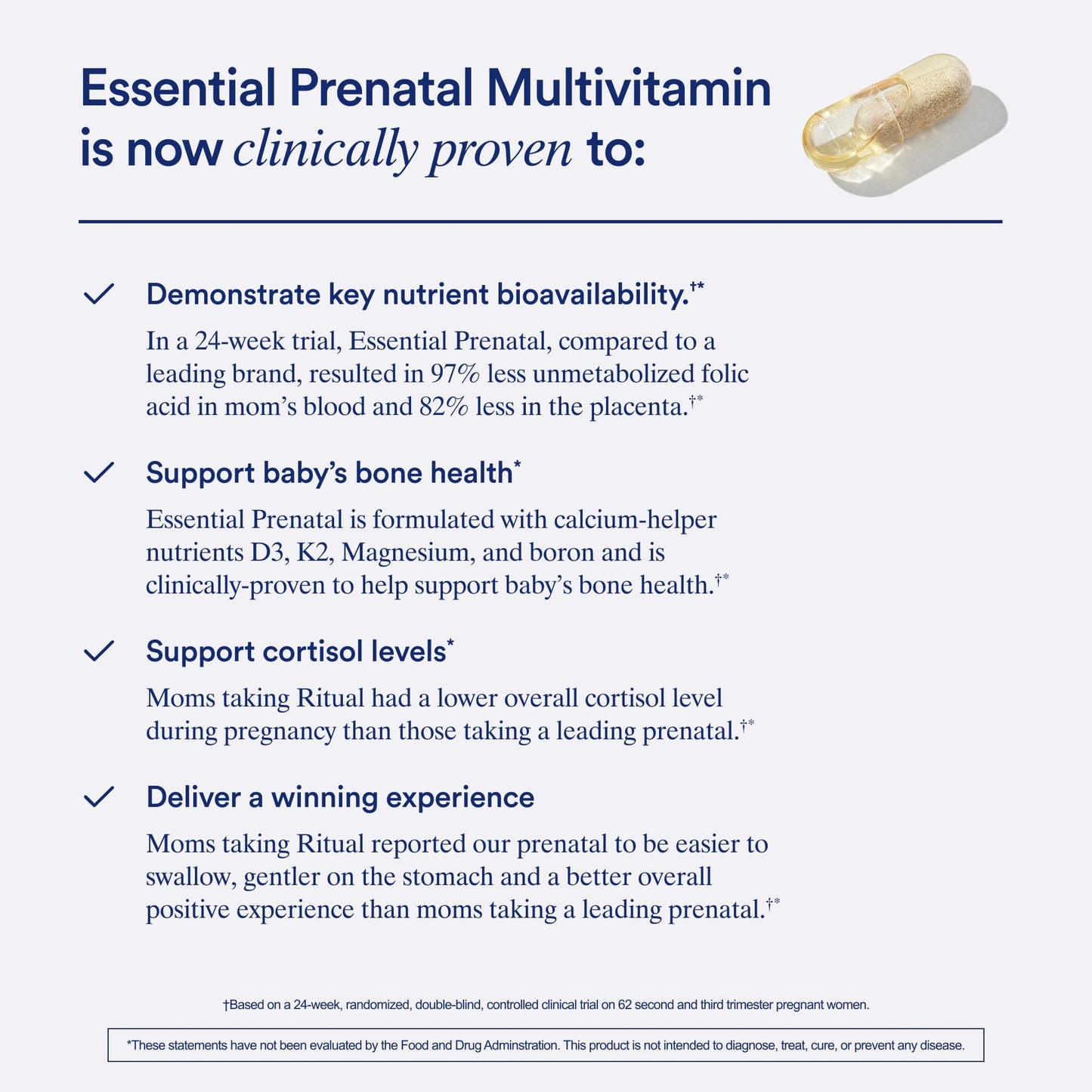 Ritual Prenatal Multivitamin for Women - Key Essential Vitamins and Minerals to Support Mom and Baby During Pregnancy* - Folate, Choline, Omega-3 DHA, Iron Ritual