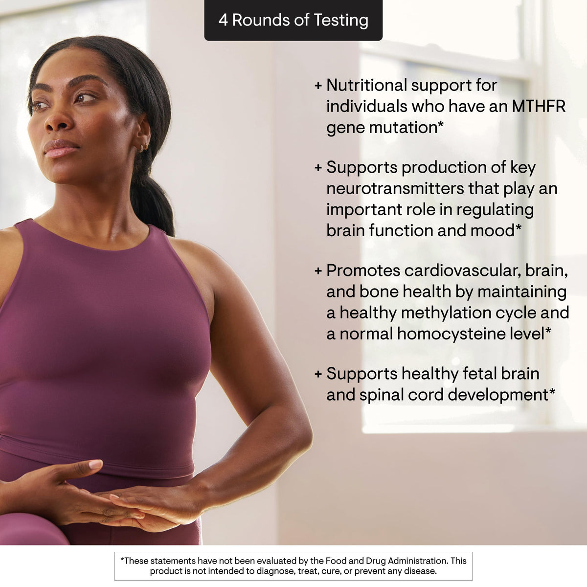 THORNE - 5-MTHF - Methylfolate (Active B9 Folate) Supplement - Supports Cardiovascular Health, Fetal Development, Nerve Health, Methylation & Homocysteine Levels* - 60 Servings - 5-MTHF 5mg THORNE
