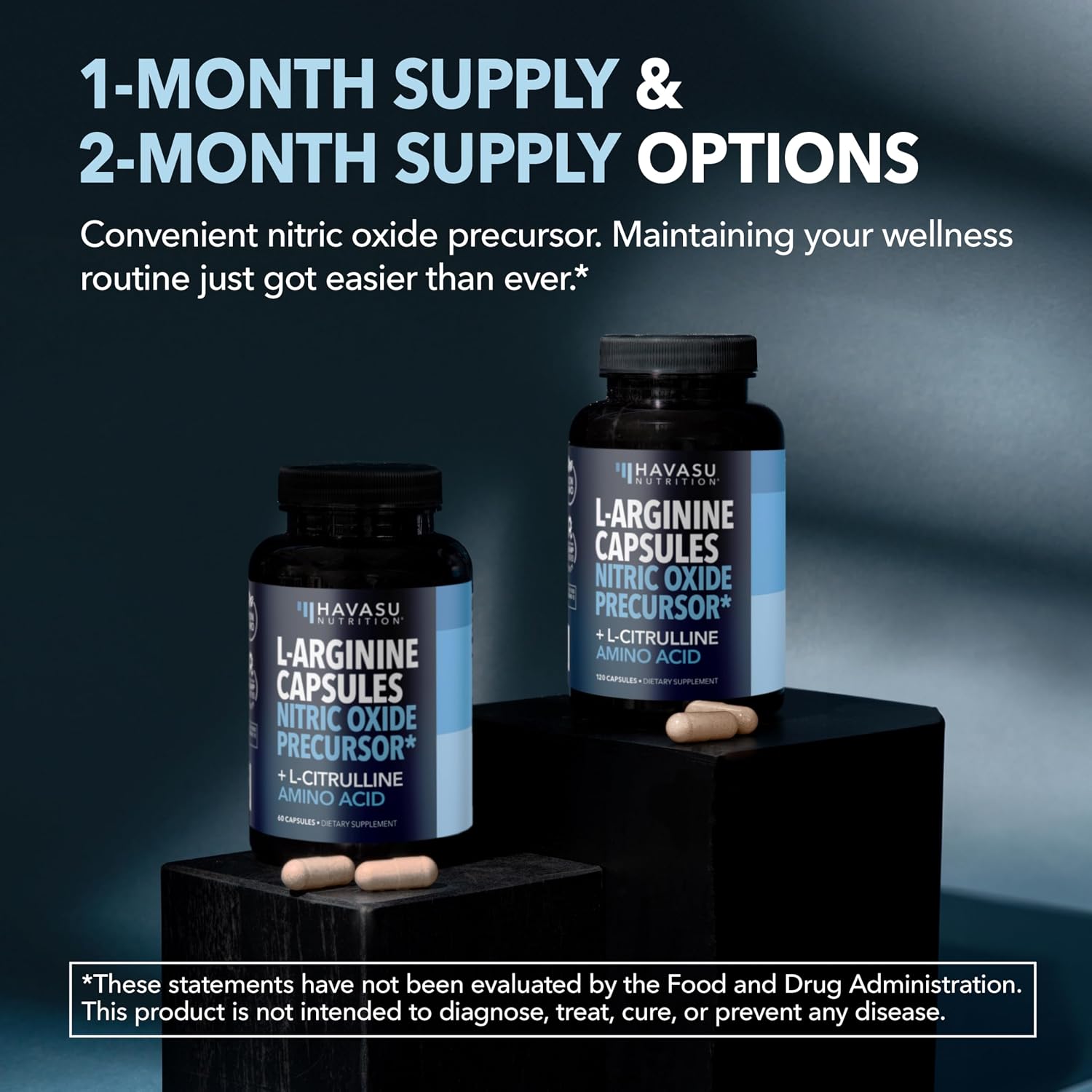 L-Arginine and L-Citrulline for Men, Nitric Oxide Support, 30 Servings | L Arginine 1000mg Capsules with L Citrulline and Tart Cherry, Performance Supplement for Men's Health, Vegan, 60 Count Gsupps Australia
