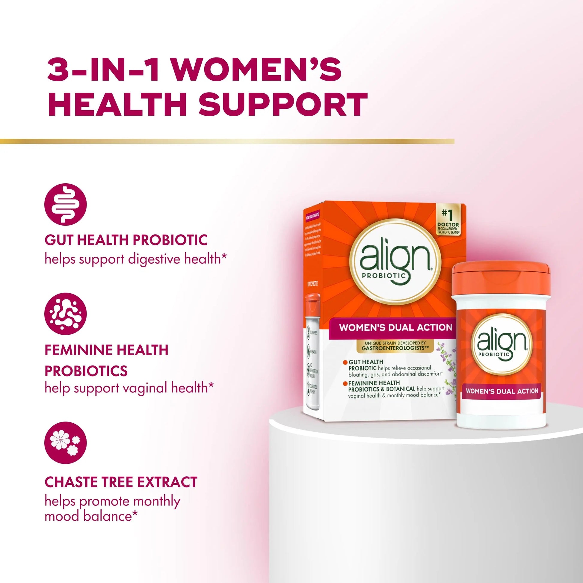 Align Probiotic, Womens Dual Action, Vaginal Probiotics for Women, Womens Probiotic for Vaginal Health Support, with Probiotics for Digestive Health, 28 Probiotic Capsules Align buy australia supplements