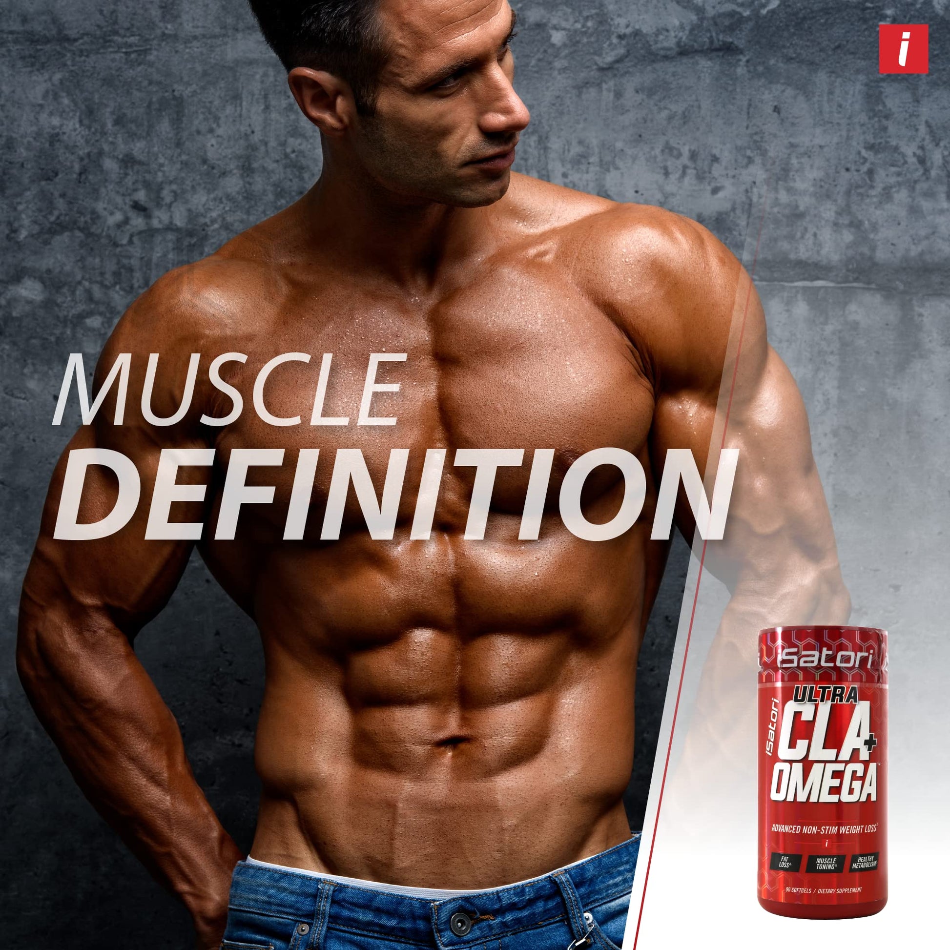 iSatori Bio-GRO Protein Synthesis Amplifier - Unflavored (60 Servings) & iSatori Ultra CLA + Omega (90 Softgels)