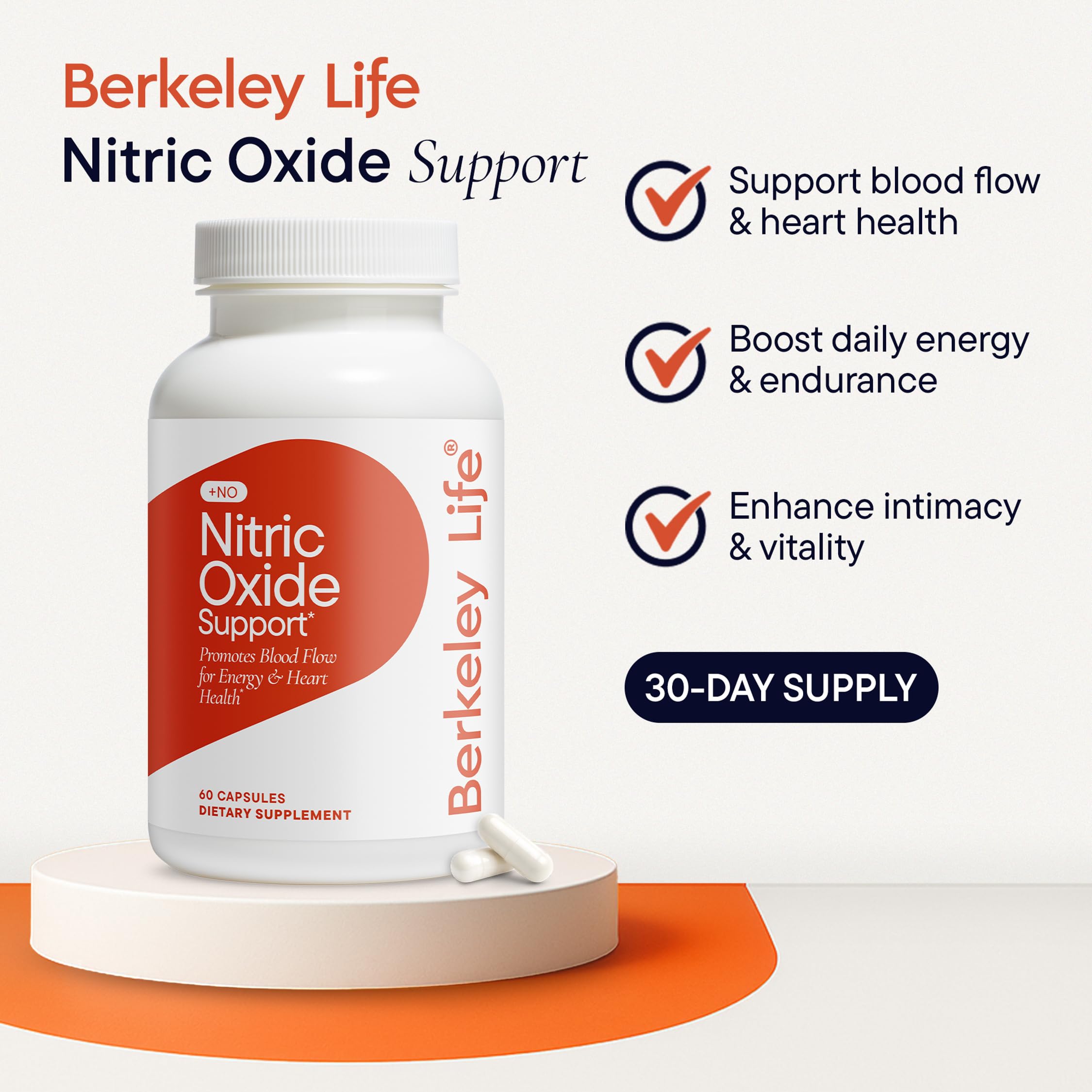 Berkeley Life Nitric Oxide Support Supplement - Nitric Oxide Booster for Men & Women - Blood Flow & Circulation with Beet Root Powder to Support Energy, Heart Health Berkeley Life buy australia supplements