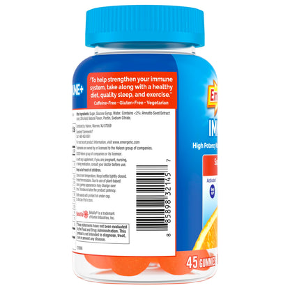 Emergen-C Immune+ Triple Action Immune Support Gummies, BetaVia (R), 1000mg Vitamin C, B Vitamins, Vitamin D and Antioxidants Emergen-C