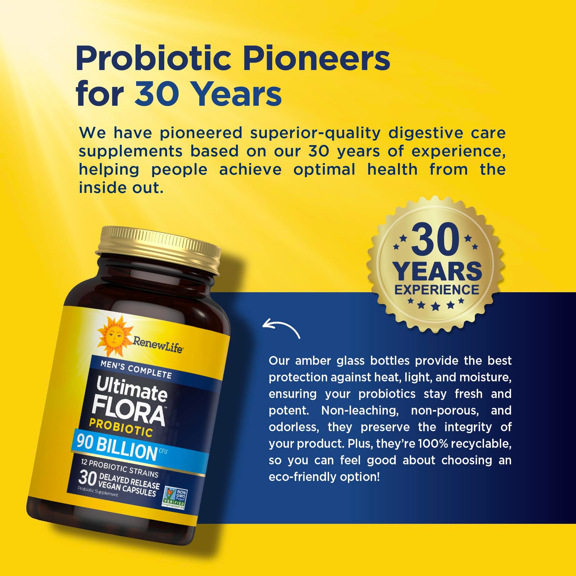 Renew Life Extra Care Digestive Probiotic Capsules, 50 Billion CFU Guaranteed, Daily Supplement Supports Immune, Digestive, Respiratory Health(1), L. Rhamnosus GG, Dairy, Soy and Gluten-Free, 90 Count | 90 Vegetarian Capsules | Supports Digestive, Immune Gsupps Australia