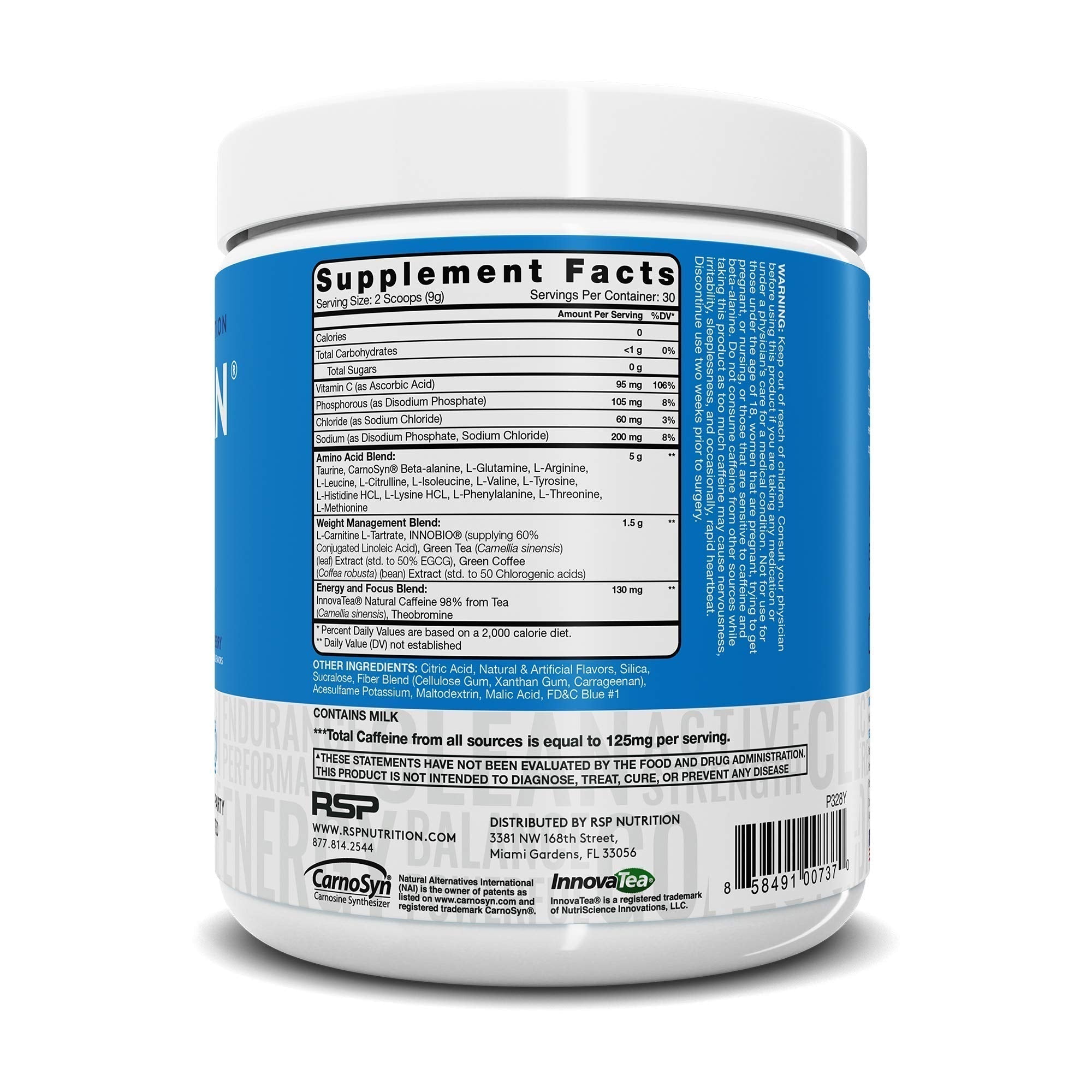 RSP NUTRITION AminoLean Pre Workout Energy (Blue Raspberry 30 Servings) with AminoLean RSP NUTRITION buy australia supplements