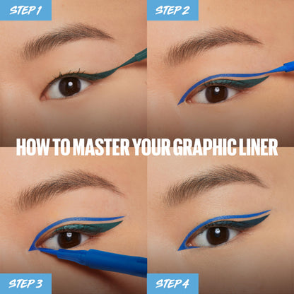 Maybelline Eyestudio Master Precise All Day Waterproof Liquid Eyeliner Makeup, Black, 1 Count (Packaging May Vary) MAYBELLINE
