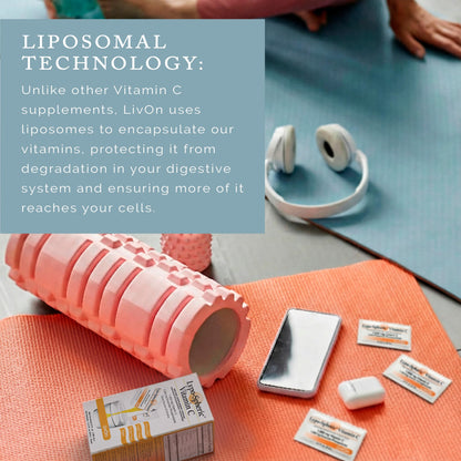 LivOn Laboratories Lypo–Spheric Liposomal Vitamin C 1000mg - No Sugar, Immune Support, Plant Based - Easy to Swallow, Absorbable - Non–GMO, Gluten Free LivOn Laboratories