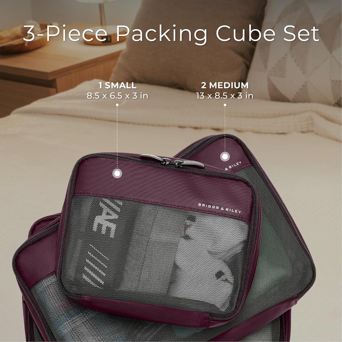 Briggs & Riley Travel Essentials Carry-On Compression Packing Cube Set Gsupps Australia